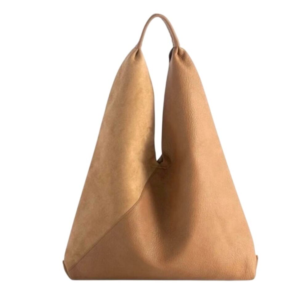 Shiraleah Arden Tote Tan Vegan Leather Suede Hobo Bag NWT Chic